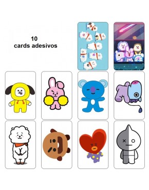 BTS BT21 Card Adesivo