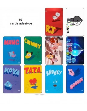 BTS BT21 Card Adesivo