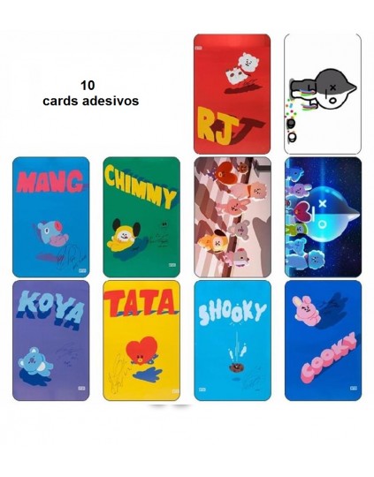 BTS BT21 Card Adesivo