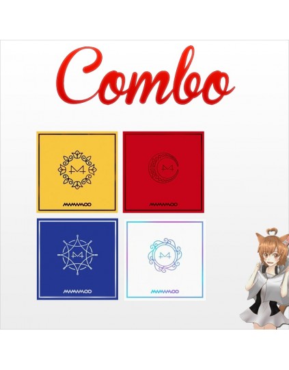 Combo Mamamoo [Yellow Flower + RED MOON + BLUE;S + White Wind] CD