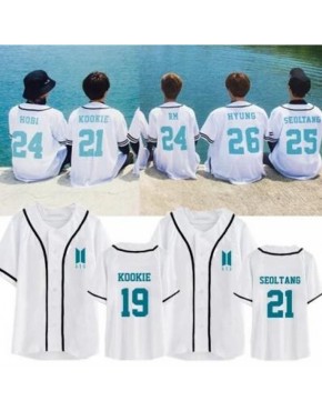  Camisa de Baseball Jersey BTS