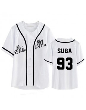 Camisa de Baseball Jersey BTS Membros