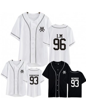 Camisa de Baseball Jersey Monsta X Membros