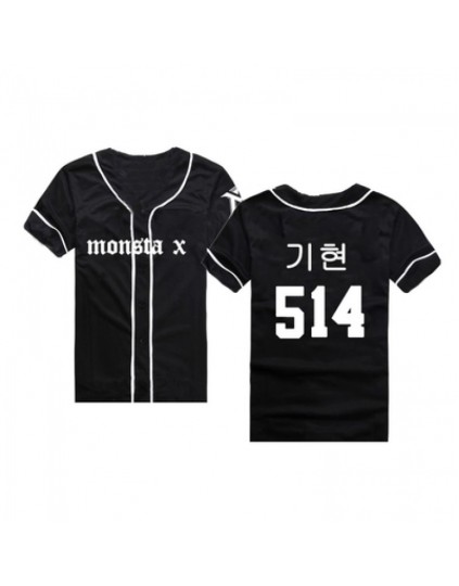 Camisa de Baseball Jersey Monsta X Membros