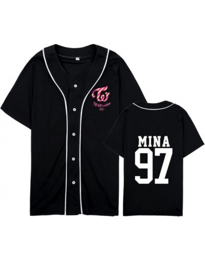 Camisa de Baseball Jersey Twice Membros