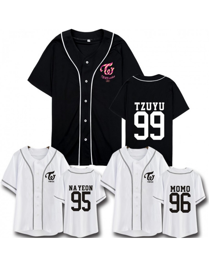 Camisa de Baseball Jersey Twice Membros