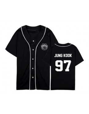 Camisa de Baseball Jersey BTS Membros