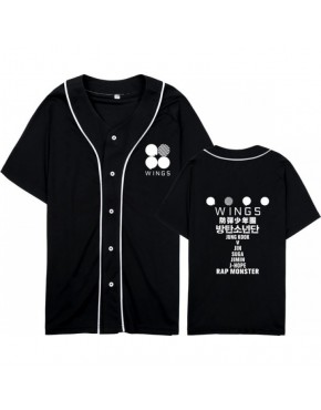 Camisa de Baseball Jersey BTS Wings