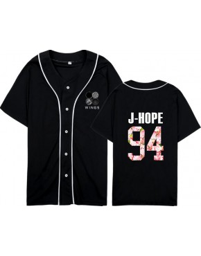 Camisa de Baseball Jersey BTS Wings