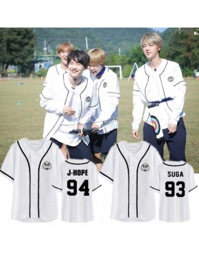 Camisa de Baseball Jersey BTS Membros