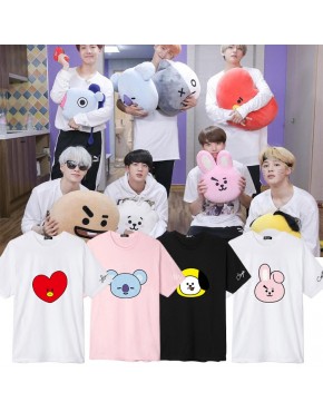 Camiseta BTS BT21 Membros