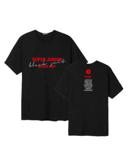 Camiseta Super Junior Black Suit