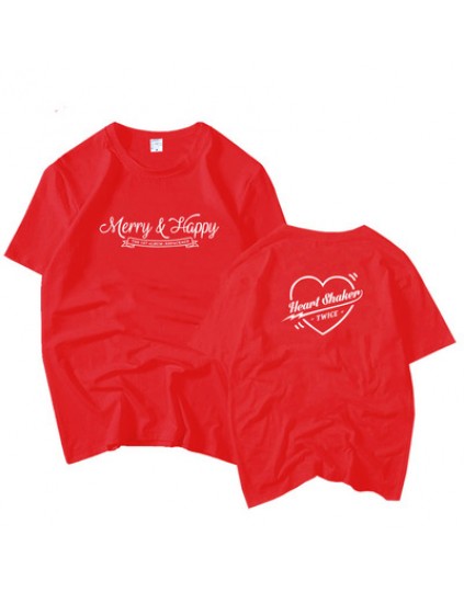 Camiseta Twice Merry and Happy