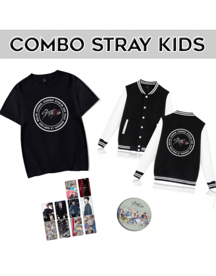 Combo Stray Kids ( Camiseta+jaqueta)