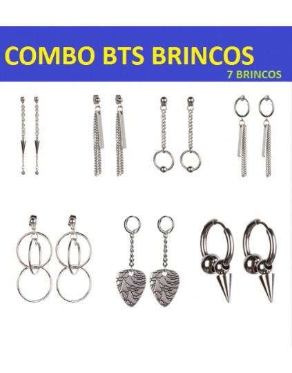 COMBO BTS BRINCOS ( 7 BRINCOS)