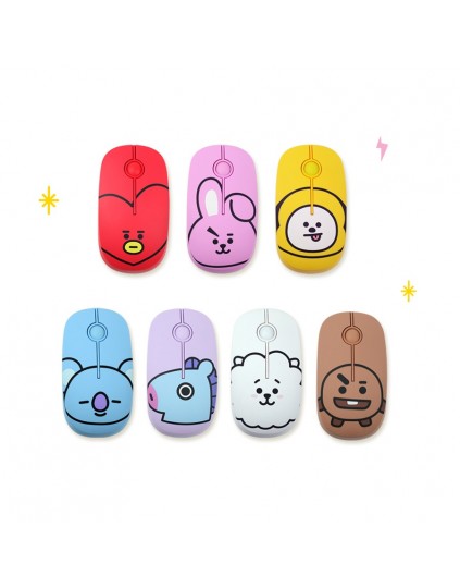 BTS BT21 Wireless Silent Mouse Oficial by Royche