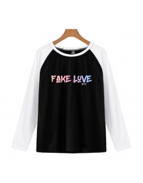 Camiseta Raglan Longa BTS Fake Love