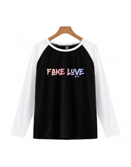 Camiseta Raglan Longa BTS Fake Love