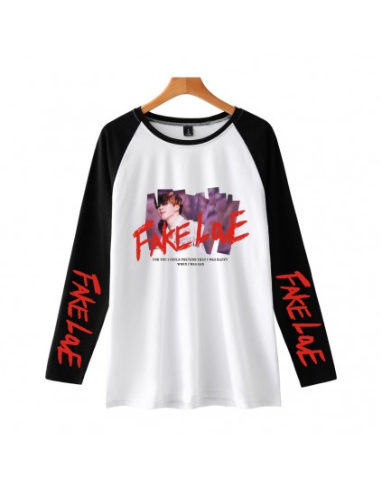 Camiseta Raglan Longa BTS Fake Love