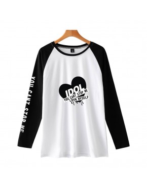 Camiseta Raglan Longa BTS Idol