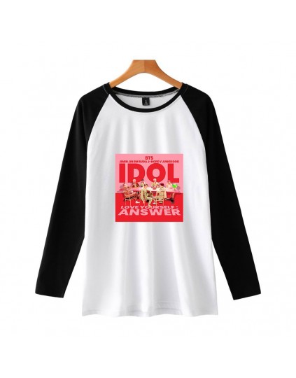 Camiseta Raglan Longa BTS Idol