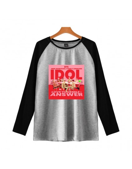Camiseta Raglan Longa BTS Idol
