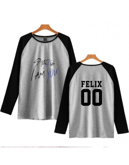 Camiseta Raglan Longa Stray Kids Membros