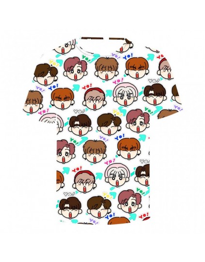 Camiseta GOT7 Cartoon 3D Estampada