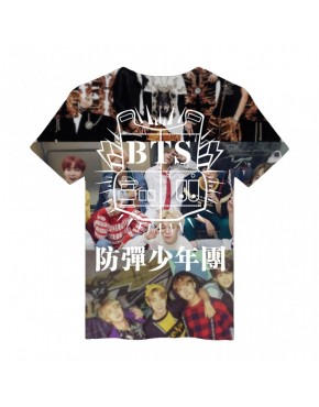 Camiseta BTS 3D Estampada
