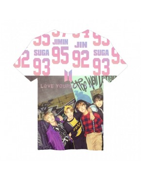 Camiseta BTS 3D Estampada