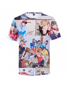 Camiseta BTS 3D Estampada Love Yourself