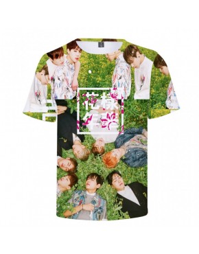 Camiseta BTS 3D Estampada Mood for Love