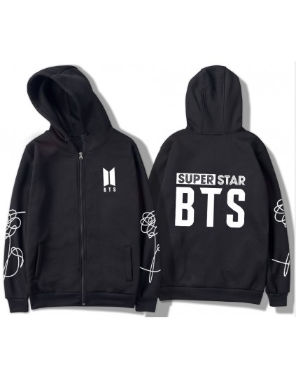 Moletom com Ziper BTS Super Star