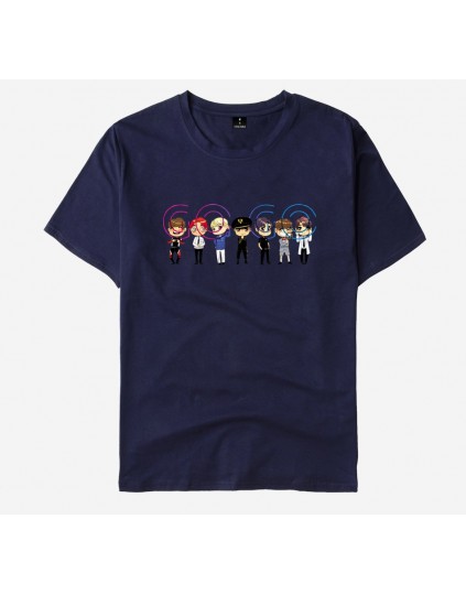 Camiseta BTS GOGO Cartoon