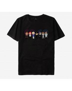 Camiseta BTS GOGO Cartoon