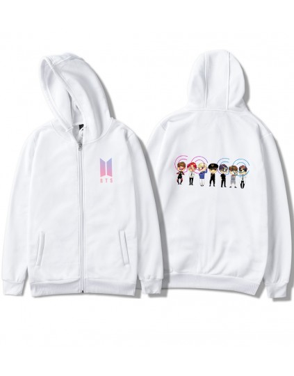 Moletom com Ziper BTS GOGO Cartoon