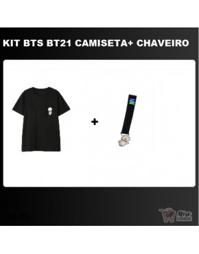 BTS x Line BT21 (Chaveiro + Camiseta)