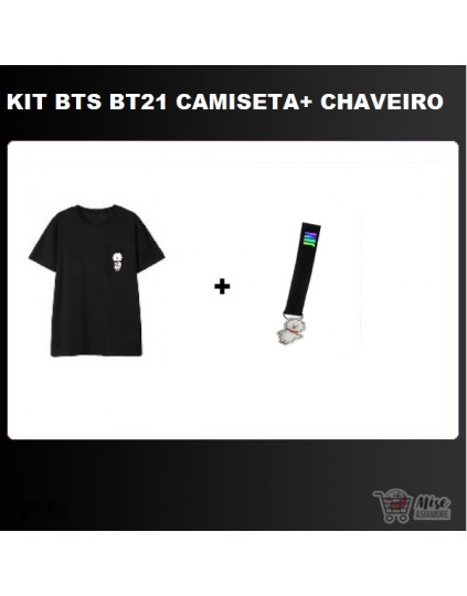 BTS x Line BT21 (Chaveiro + Camiseta)