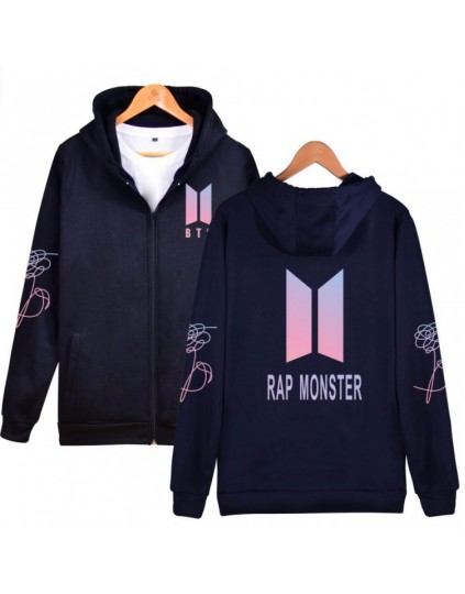 Moletom com Zíper BTS Nova Logo Membros