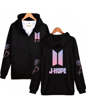 Moletom com Zíper BTS Nova Logo Membros