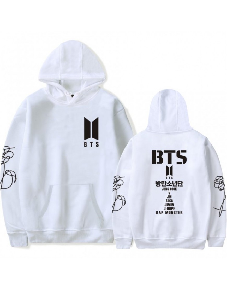 moletom do bts branco