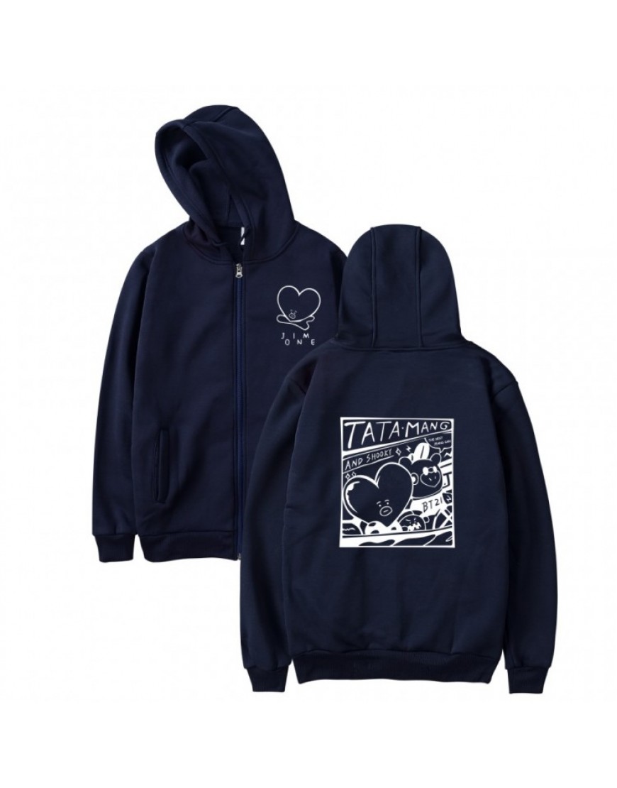 bt21 shooky moletom com capuz