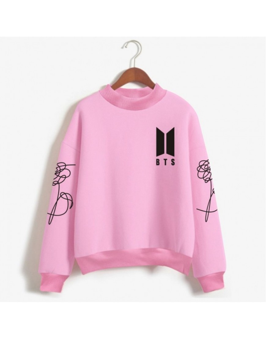 blusa rosa do bts