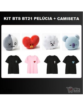 BTS x Line BT21 (Pélucia + Camiseta)