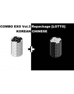 COMBO EXO - ALBUM VOL.3 REPACKAGE [LOTTO] (KOREAN + CHINESE VERSION)