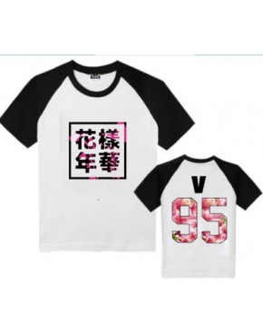 CAMISETA BTS RAGLAN THE MOST BEAUTIFUL MOMENT IN LIFE PT.2 花样年华 MEMBROS