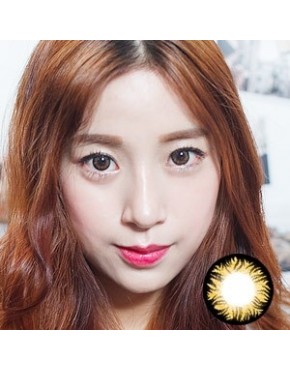 CIRCLE LENS Twinklling Pearl Stars - Brown