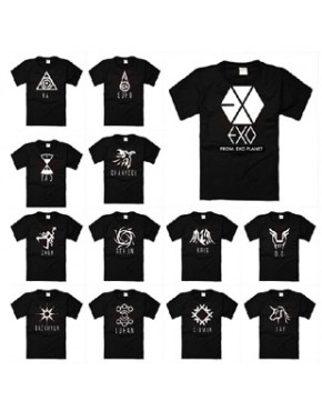 Camiseta EXO membros