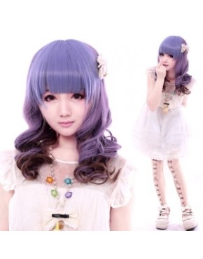 Peruca Lolita Cosplay Purple